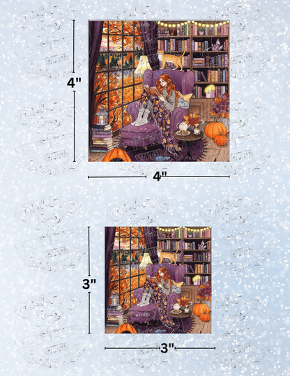 "Cozy Autumn" by ©Aria Illustration Premium Decorative Release Papers for Diamond Painting
