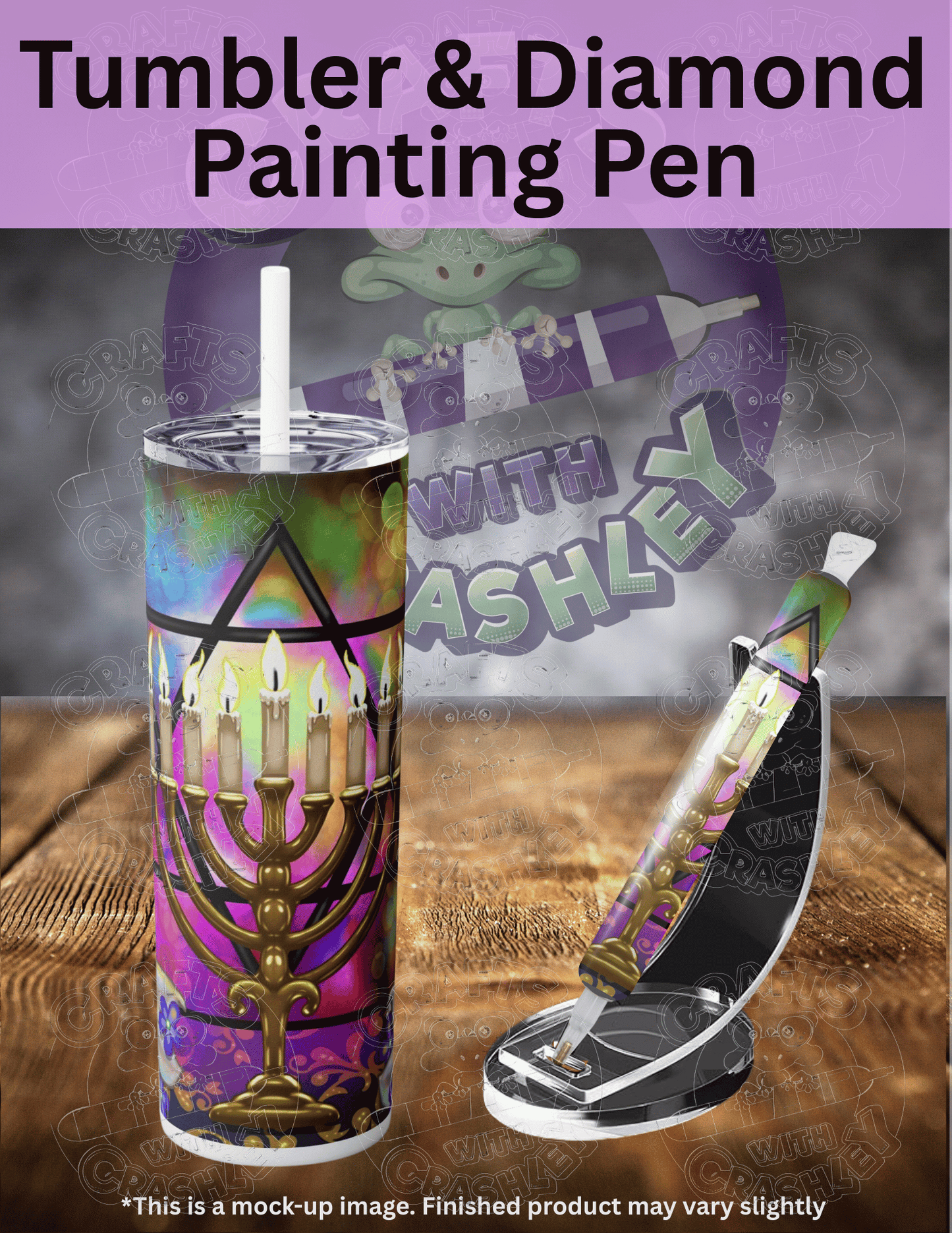 "Happy Hanukkah" by ©Emma Casey Premium Accessories for Diamond Painting