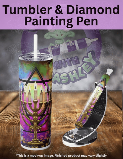 "Happy Hanukkah" by ©Emma Casey Premium Accessories for Diamond Painting