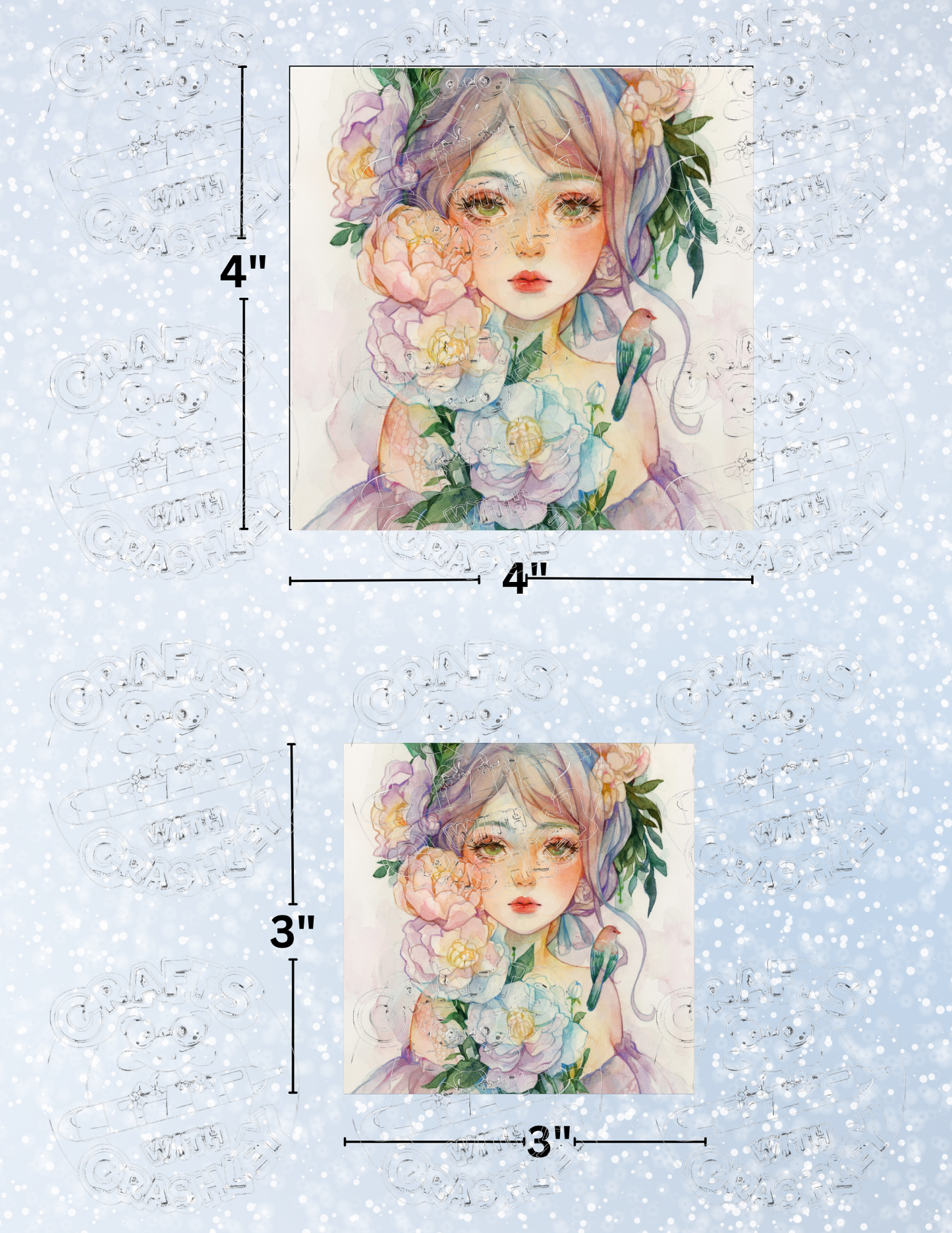 "Love, Tesse" by ©Margaret Morales Premium Decorative Release Papers for Diamond Painting