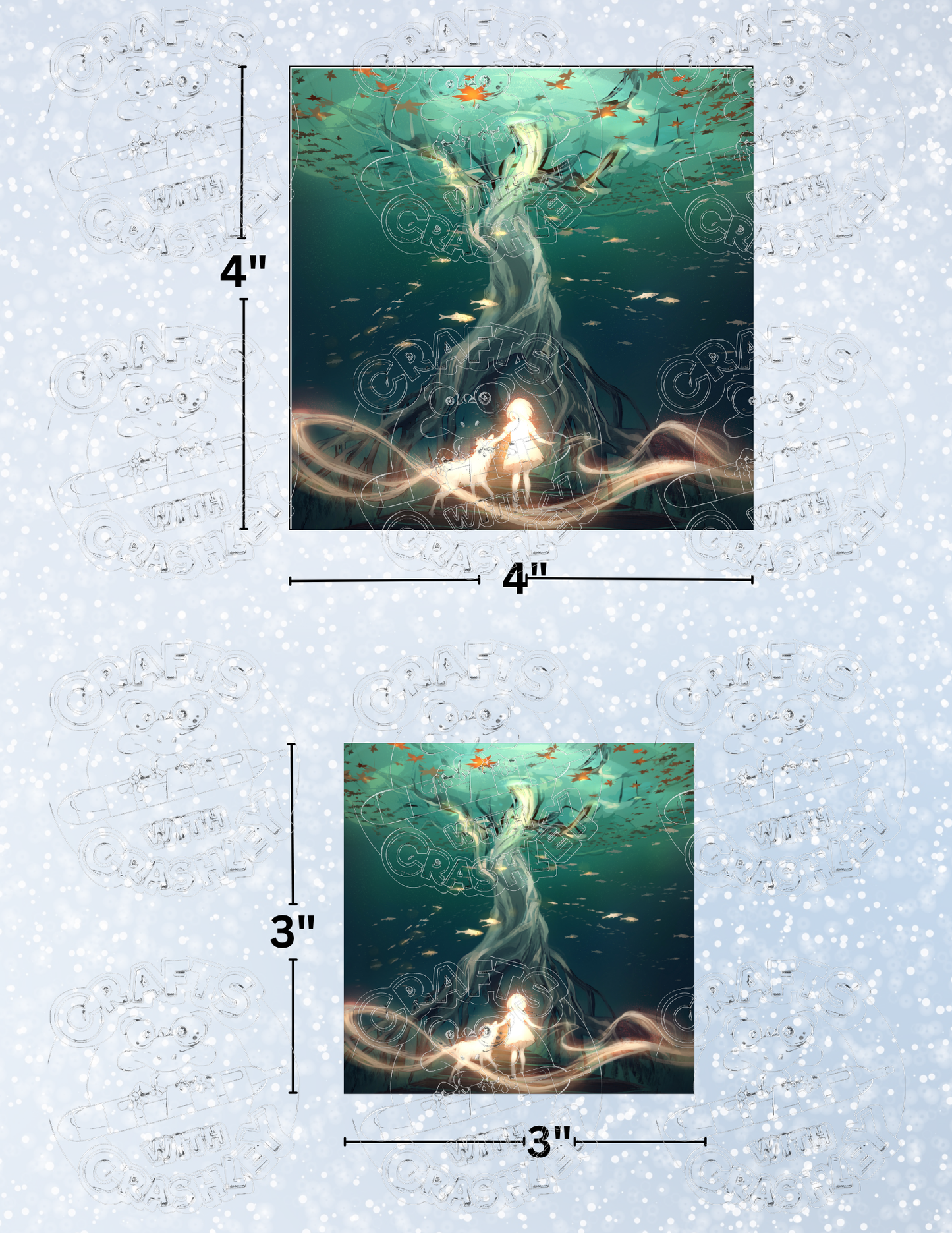 "Over Under" by ©Yuumei Premium Decorative Release Papers for Diamond Painting