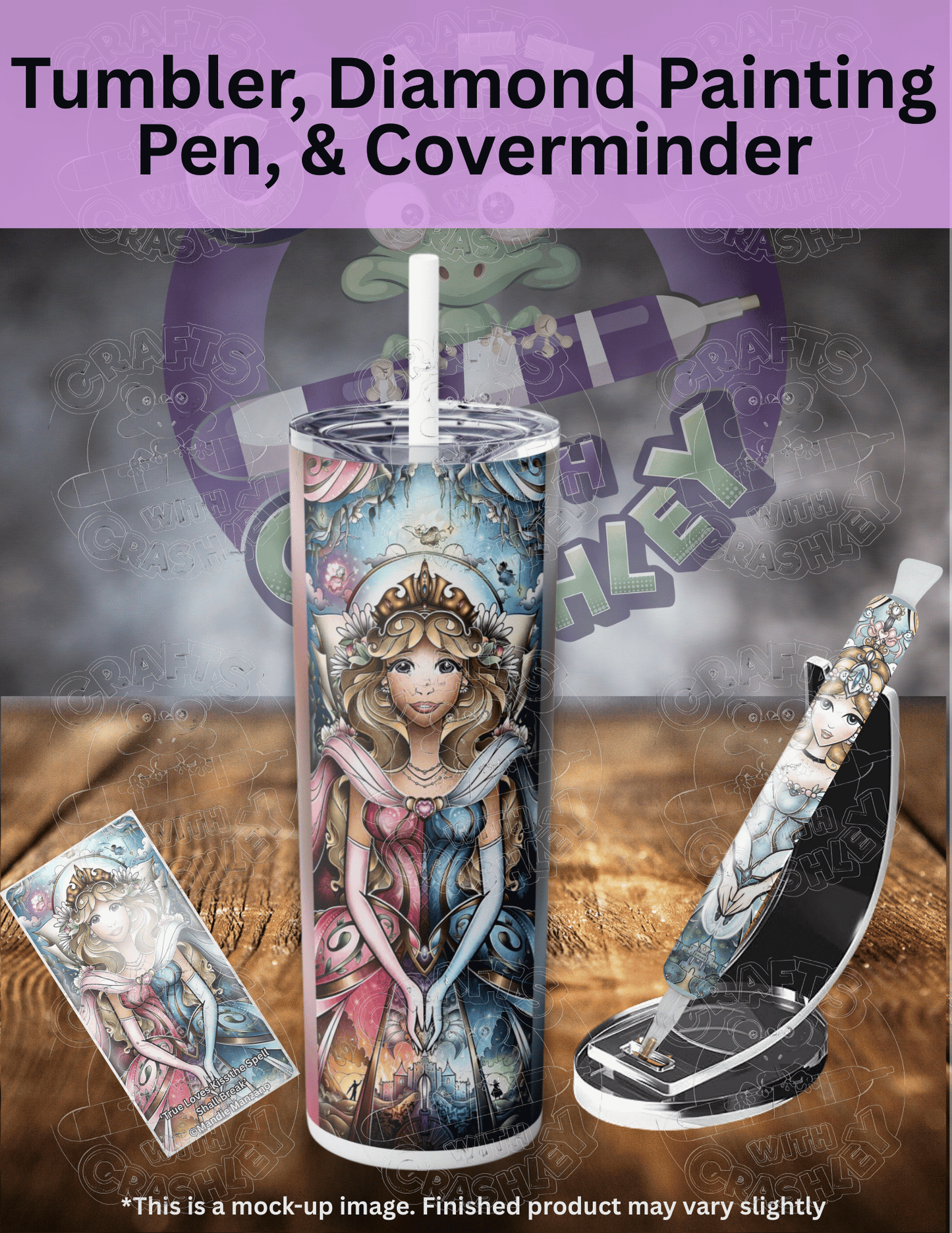 "True Loves Kiss the Spell Shall Break" by ©Mandie Manzano Premium Accessories for Diamond Painting