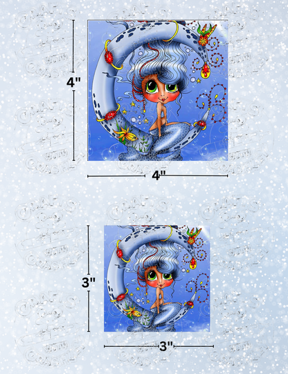 "Mermaid Moon" by ©Sherri Baldy Premium Decorative Release Papers for Diamond Painting