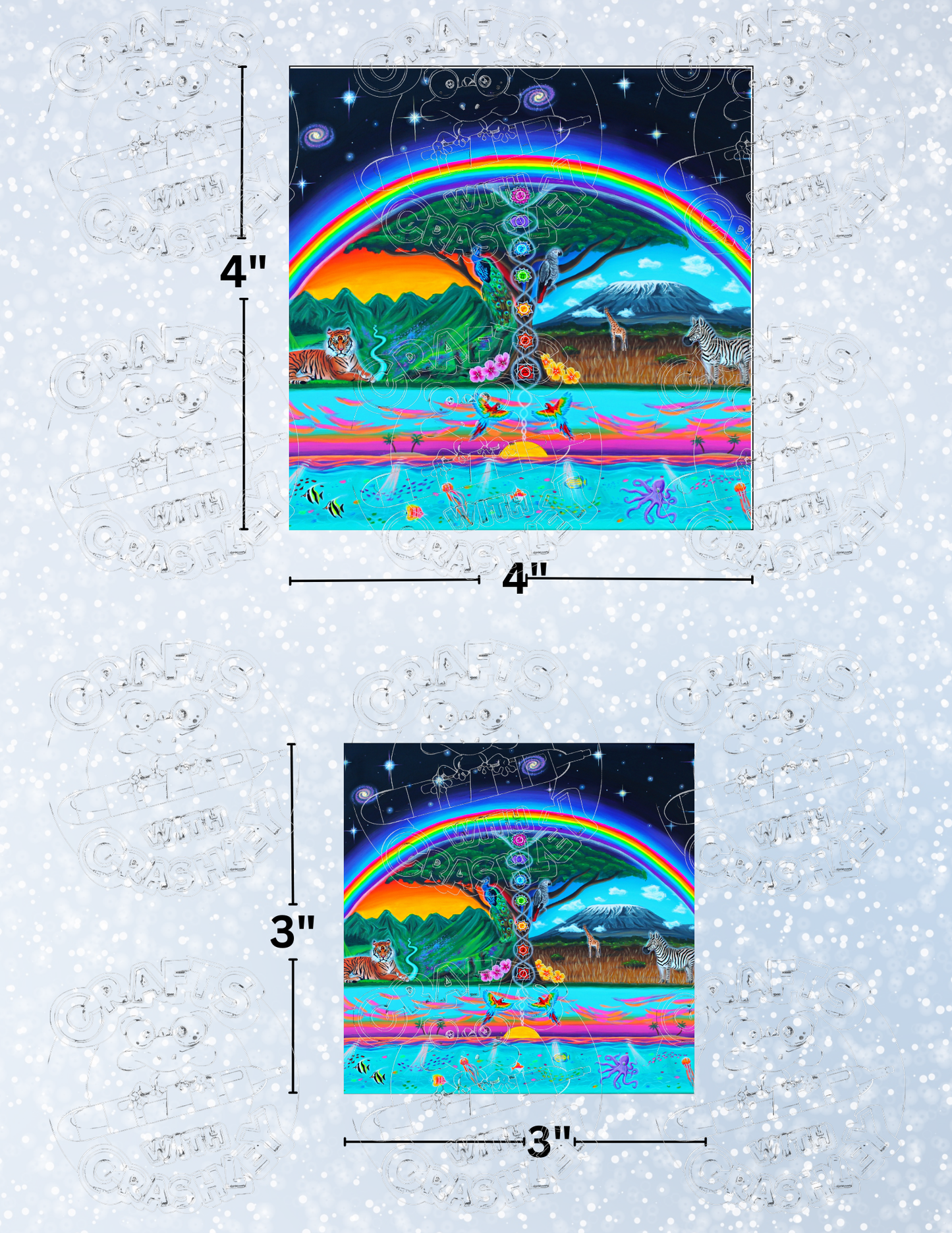 "Bliss of Life" by ©Becca Tindol Premium Decorative Release Papers for Diamond Painting