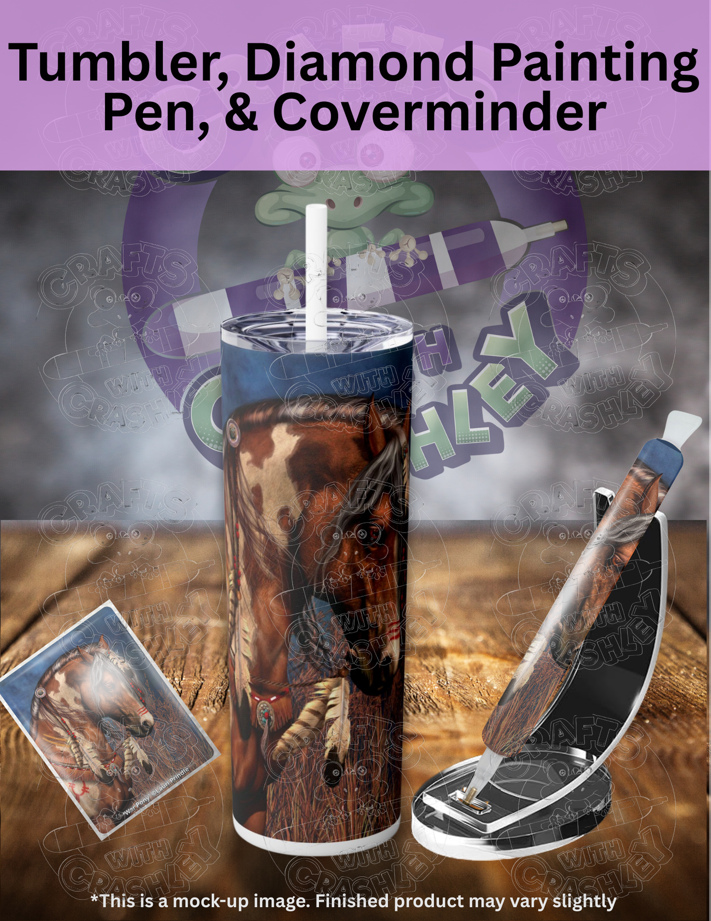 "War Pony" by ©Laurie Prindle Premium Accessories for Diamond Painting