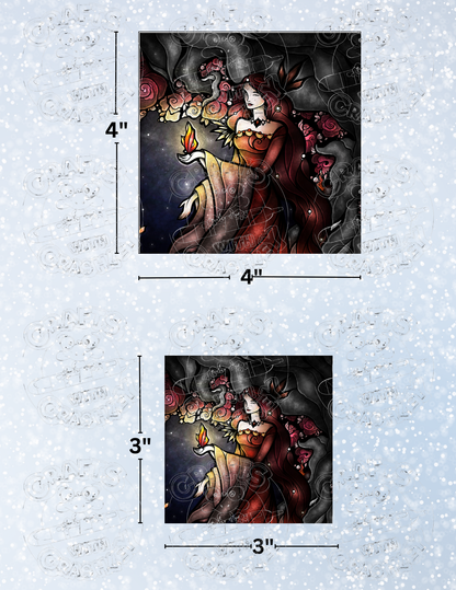 "Once Upon a Dark Night" by ©Mandie Manzano Premium Decorative Release Papers for Diamond Painting