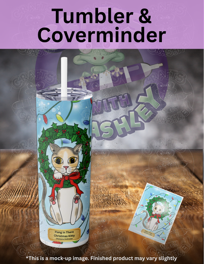 "Hang in There Christmas Kitty" by ©Kaleena Kollmeier Premium Accessories for Diamond Painting