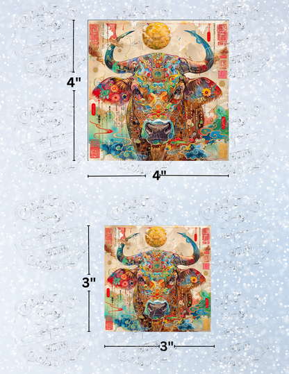 "Feeling Bullish" by ©Claudia McKinney Premium Decorative Release Papers for Diamond Painting