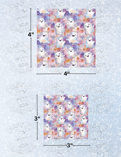 "Happy Little Ghosties" Premium Decorative Release Papers for Diamond Painting