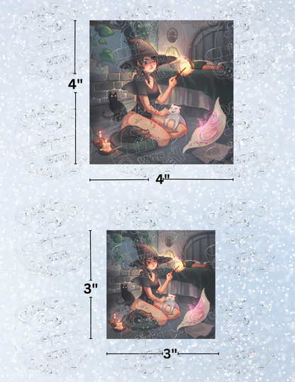 "Midnight Spell" by ©ChrissaBug Premium Decorative Release Papers for Diamond Painting