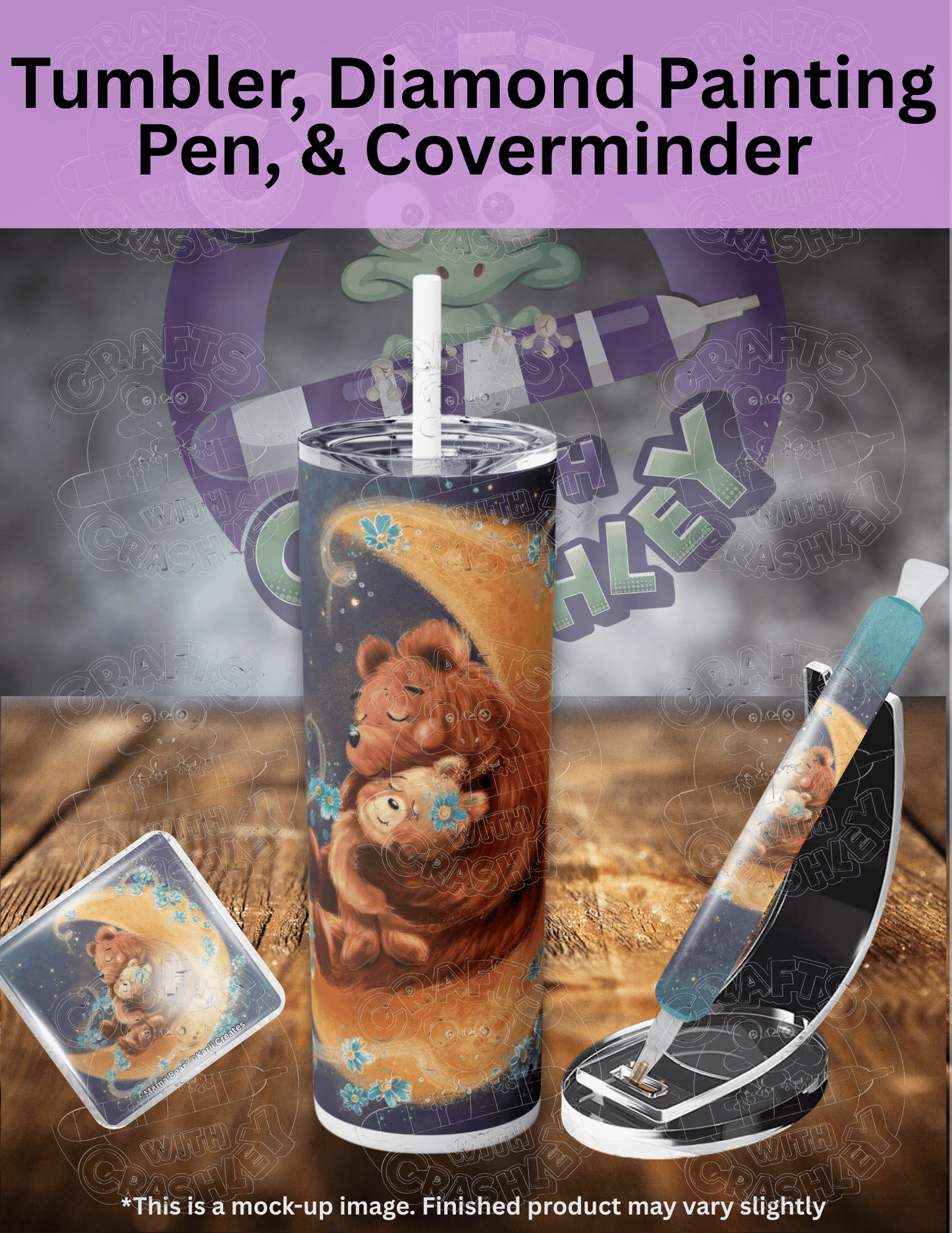 "Mama Bear" by ©Karii Creates Premium Accessories for Diamond Painting