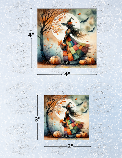 "Autumn Witch" by ©Peggy Collins Premium Decorative Release Papers for Diamond Painting