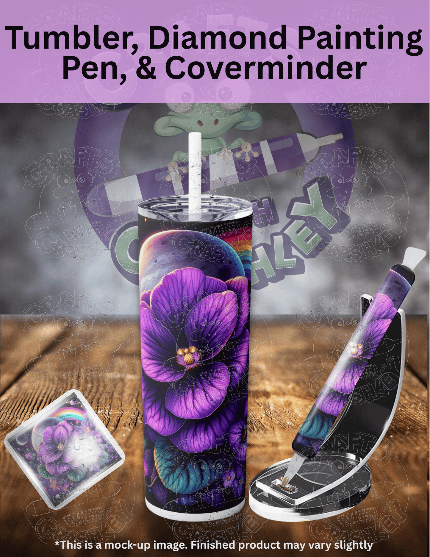 "Cosmic Violet" by ©Cocomarshmallow Premium Accessories for Diamond Painting