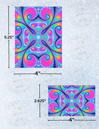 "Pastel Kaleidoscope" by ©Becca Tindol Premium Decorative Release Papers for Diamond Painting