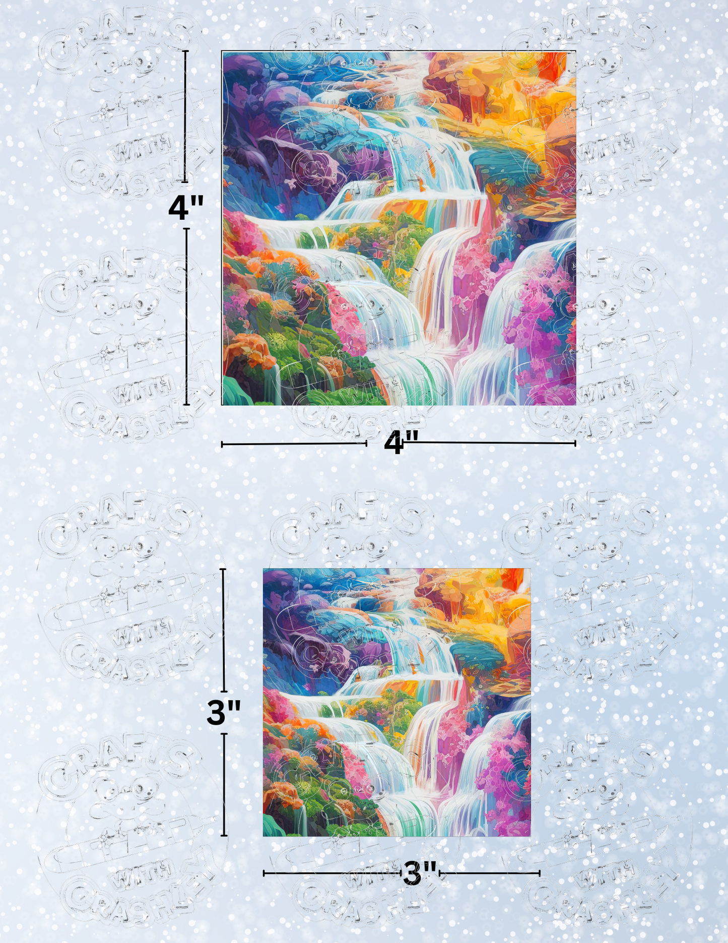 "Candy Waterfalls" by ©Auclair Studio Premium Decorative Release Papers for Diamond Painting