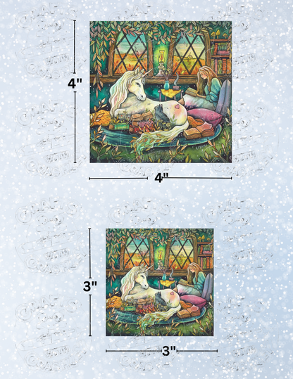 "Imagine Unicorns" by ©Kat Fedora Premium Decorative Release Papers for Diamond Painting