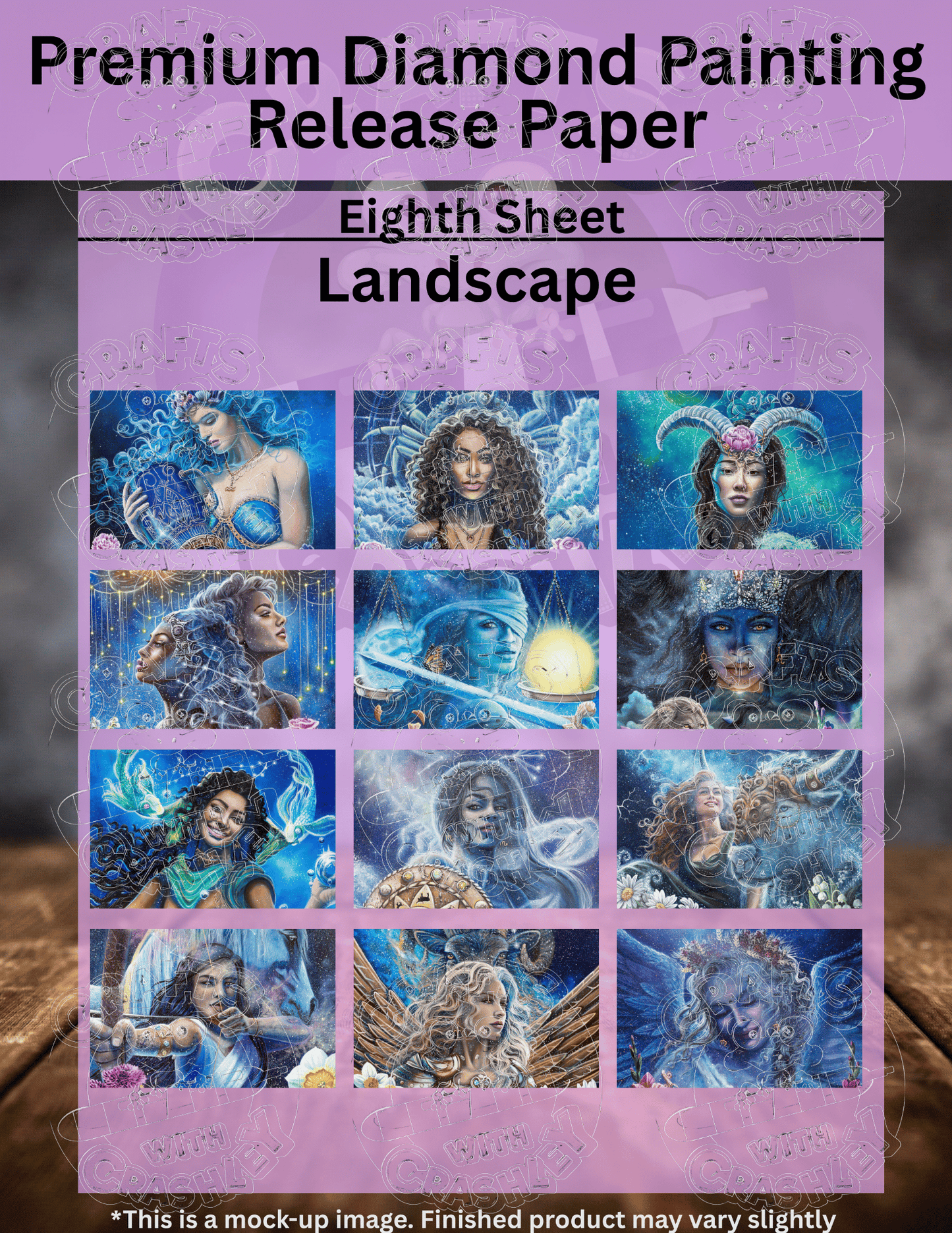 Limited Edition "Zodiac Combo Pack" by ©Dakota Daetwiler Premium Release Paper for Diamond Painting