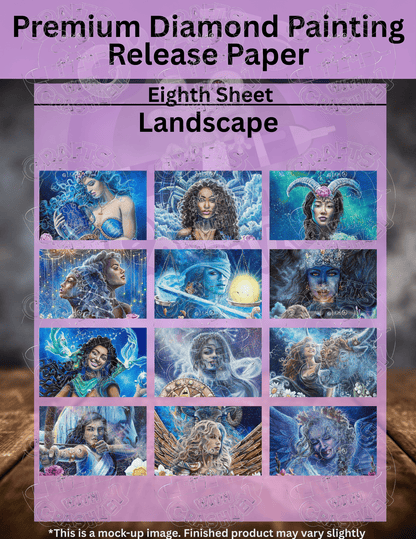 Limited Edition "Zodiac Combo Pack" by ©Dakota Daetwiler Premium Release Paper for Diamond Painting