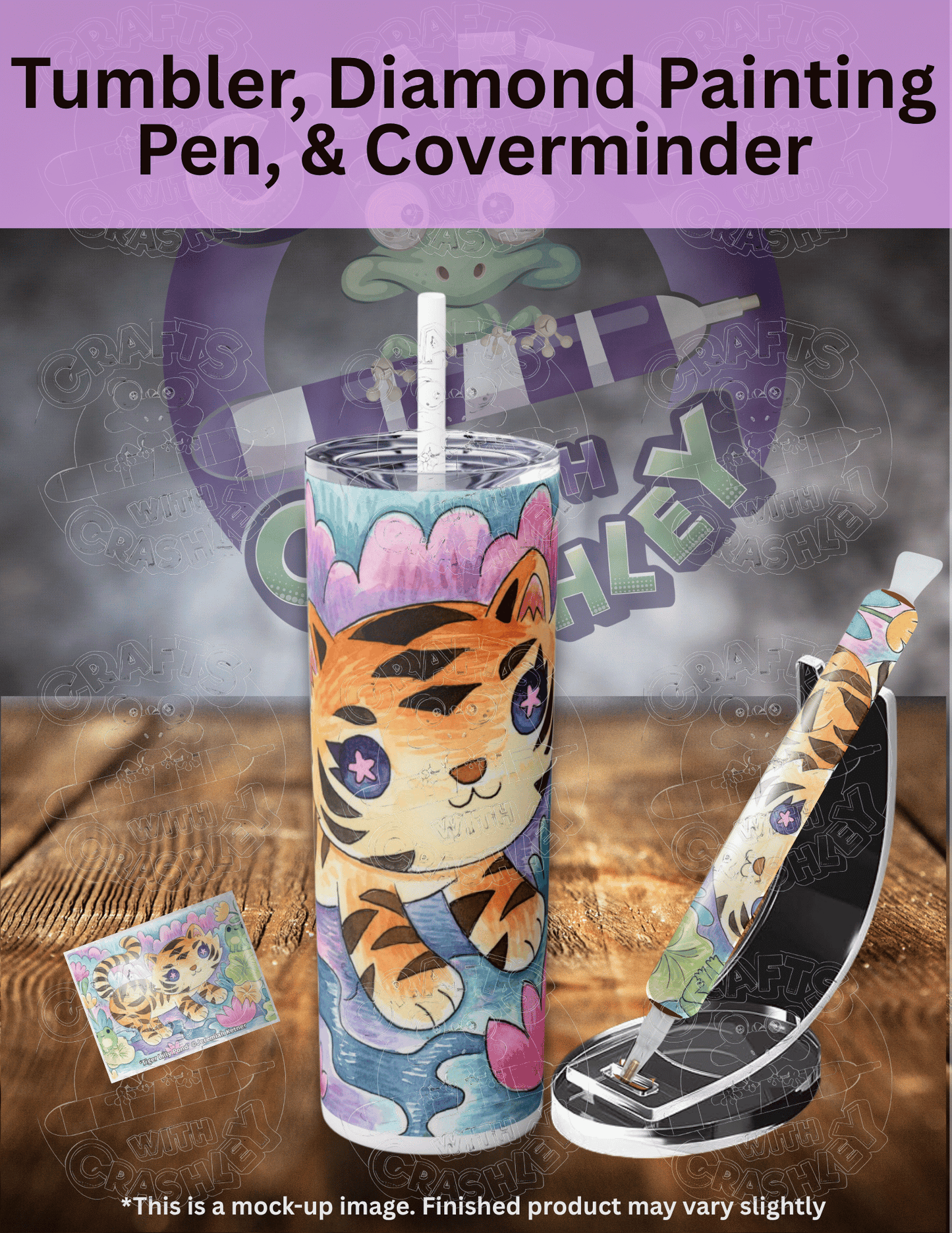 "Tiger Lilly Pond" by ©Jeremiah Ketner Premium Accessories for Diamond Painting