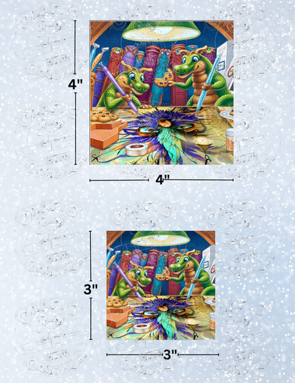 "Cookies, Books, Diamonds, & Birds" by ©Randal Spangler Premium Decorative Release Papers for Diamond Painting