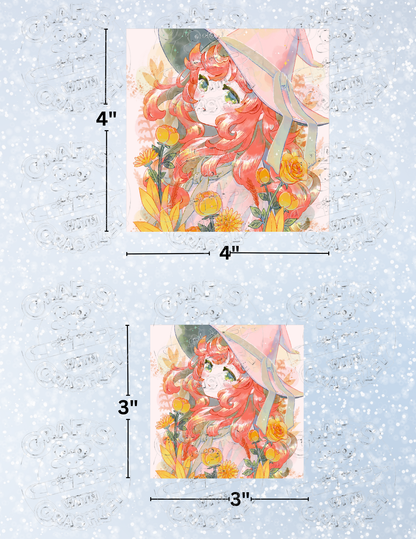 "Witch of Flowers" by ©Hiroko Hashimoto Premium Decorative Release Papers for Diamond Painting