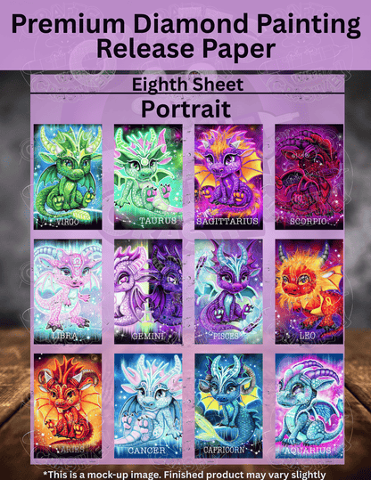 Limited Edition "Zodiac Combo Pack" by ©Sheena Pike Premium Release Paper for Diamond Painting