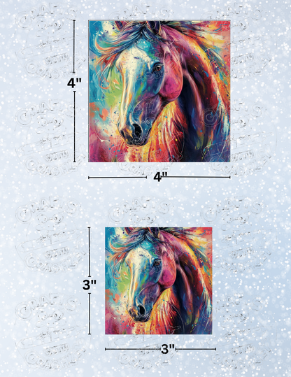 "Splattered Stallion" by ©Catriona Crehan Premium Decorative Release Papers for Diamond Painting