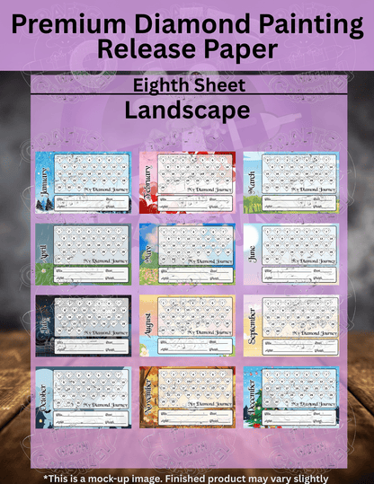 Monthly WIP Tracker Combo Pack Premium Release Paper for Diamond Painting