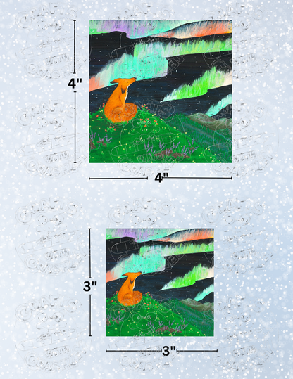 "Foxy Neon Night" by ©Courtney Lyons Premium Decorative Release Papers for Diamond Painting