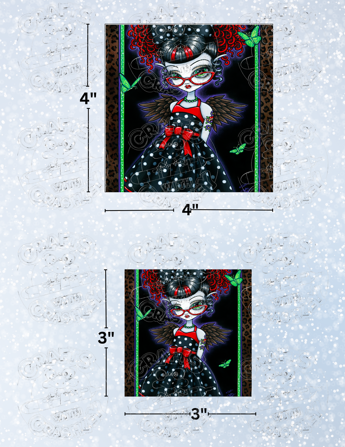 "Minikin Toni" by ©Myka Jelina Premium Decorative Release Papers for Diamond Painting