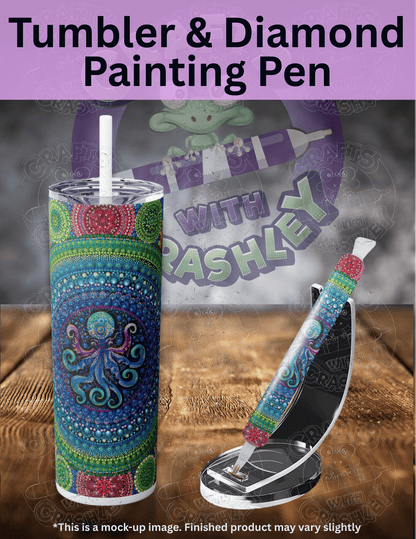 "Octopus" by ©Deborah Malcolm Premium Accessories for Diamond Painting