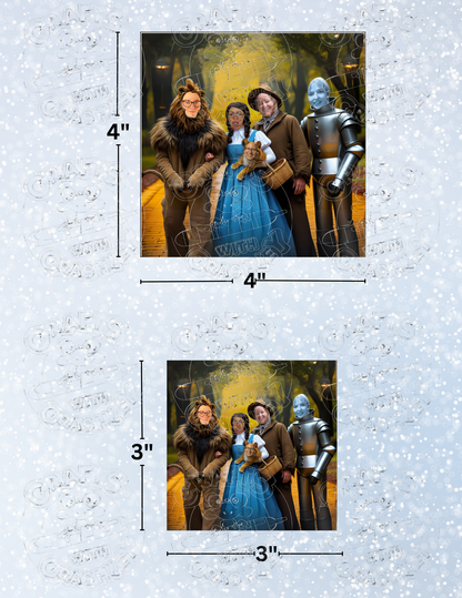 "There's No Place Like Friends" Premium Decorative Release Papers for Diamond Painting