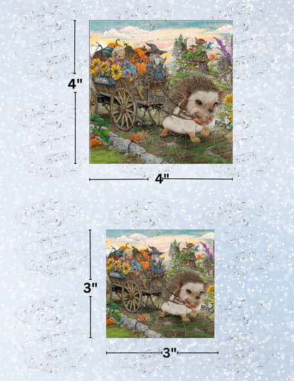 "To Market We Go, Harvest in Tow" by ©Cheryl Baker Premium Decorative Release Papers for Diamond Painting