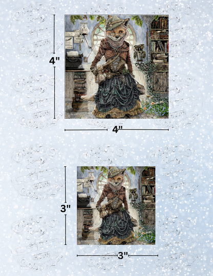 "The Librarian" by ©Cheryl Baker Premium Decorative Release Papers for Diamond Painting