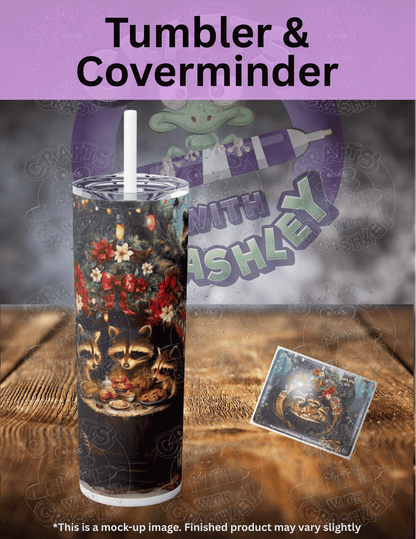 "Raccoon Christmas" by ©Claudia McKinney Premium Accessories for Diamond Painting