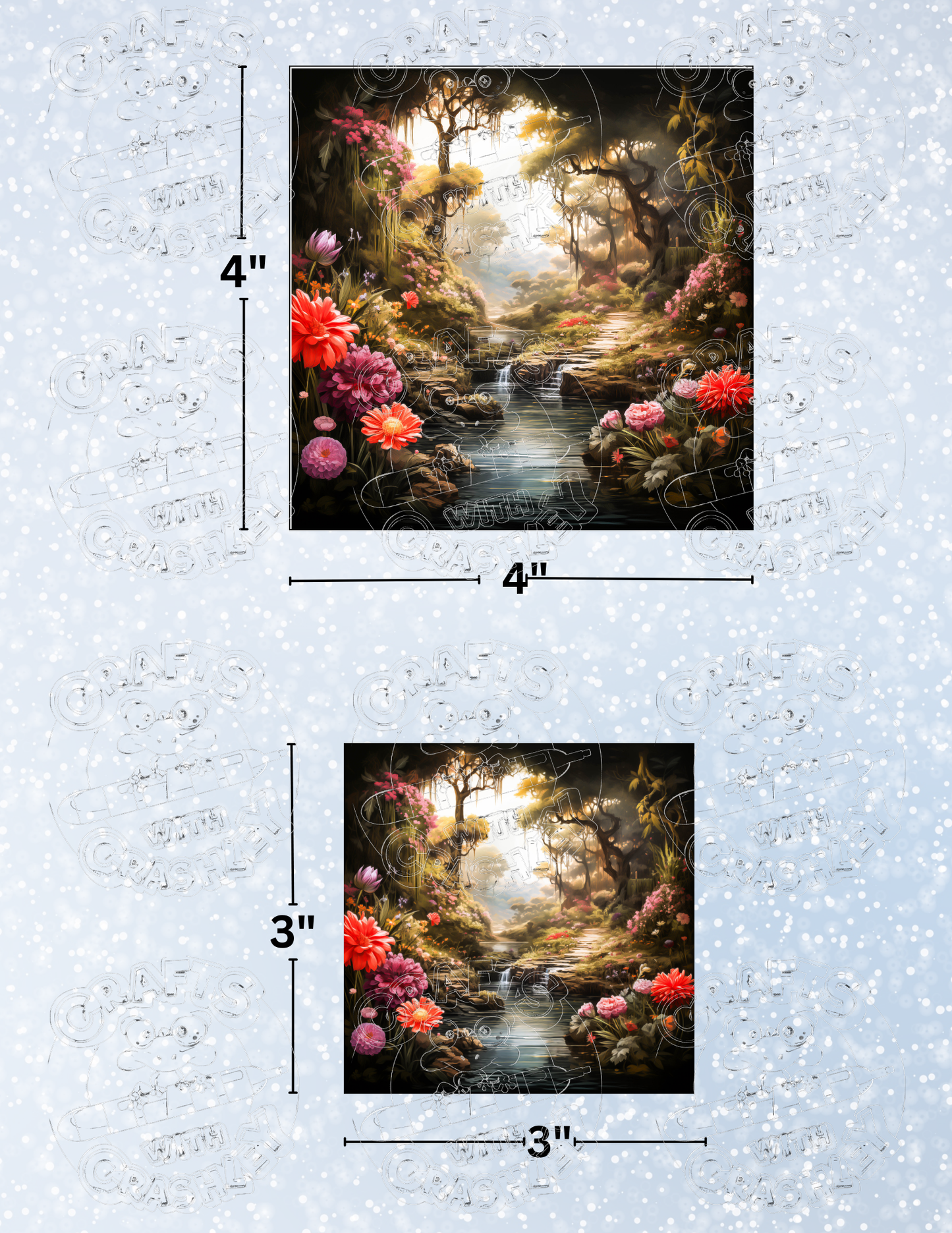 "Eden's Garden" by ©Stacy Deal Premium Decorative Release Papers for Diamond Painting