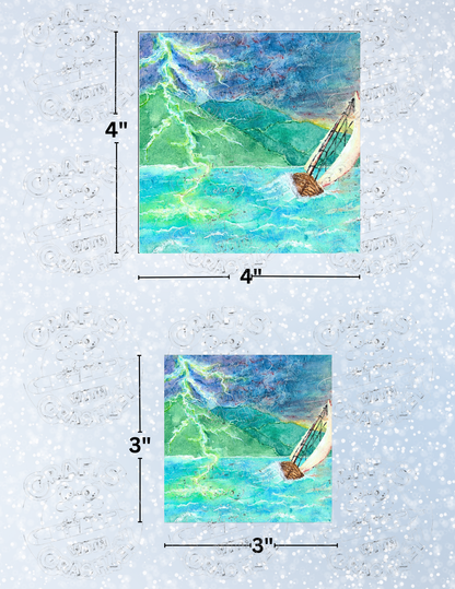 "Storm Tossed" by ©Courtney Lyons Premium Decorative Release Papers for Diamond Painting