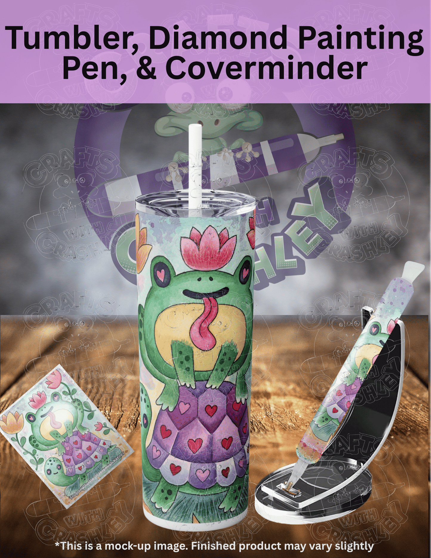 "Frog and Turtle" by ©Jeremiah Ketner Premium Accessories for Diamond Painting