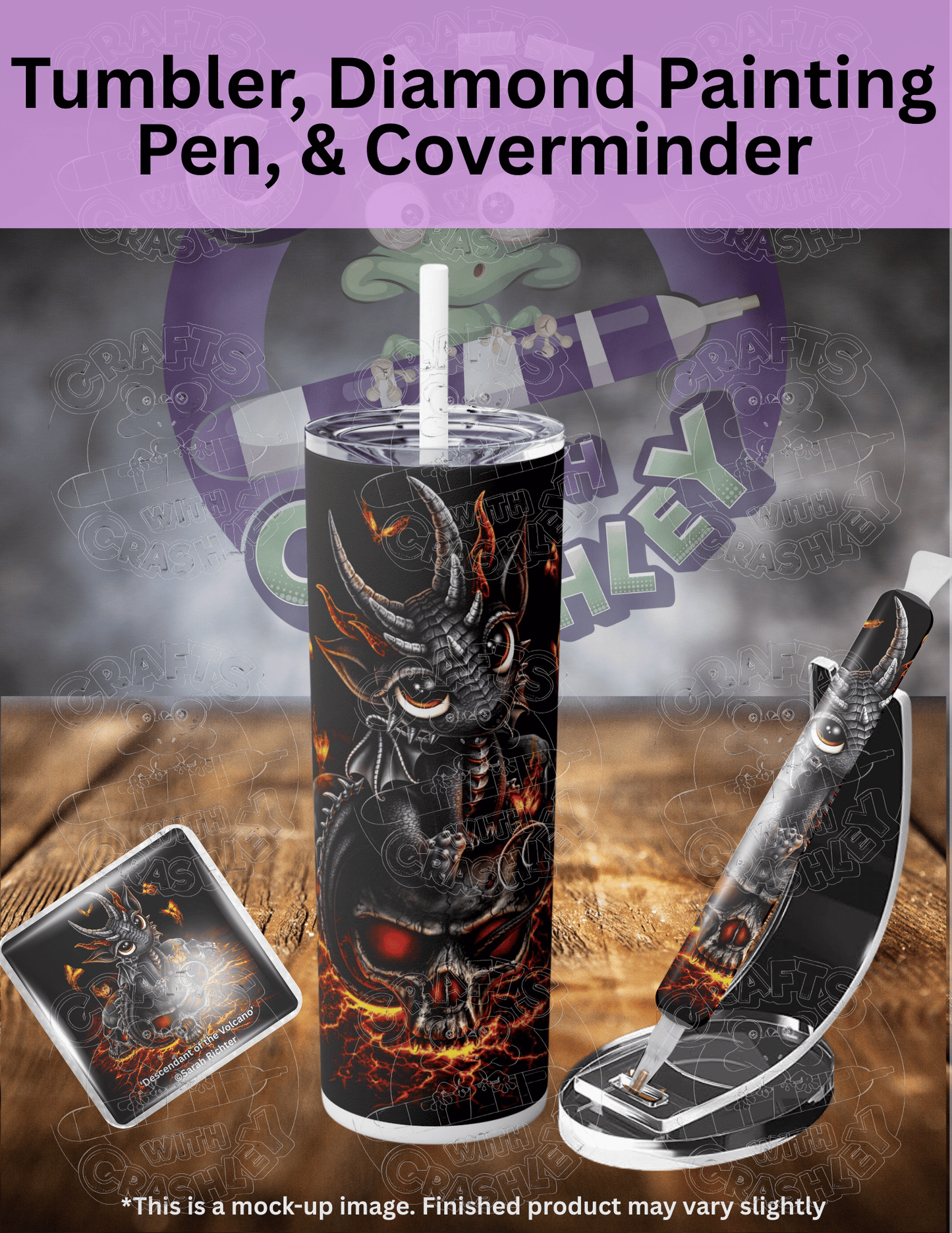 "Descendant of the Volcano" by ©Sarah Richter Premium Accessories for Diamond Painting