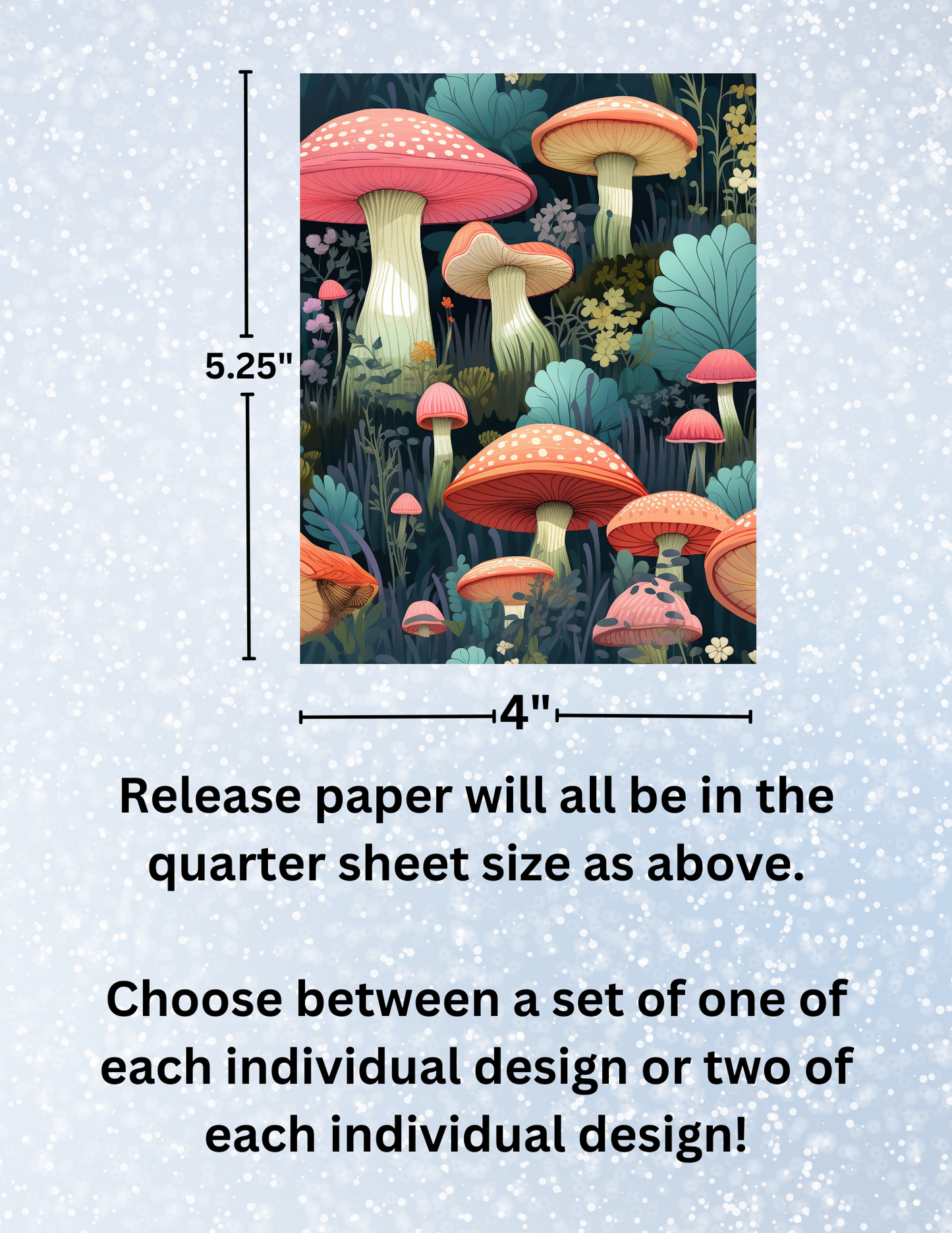 "Vintage Mushrooms" Premium Diamond Painting Release Papers