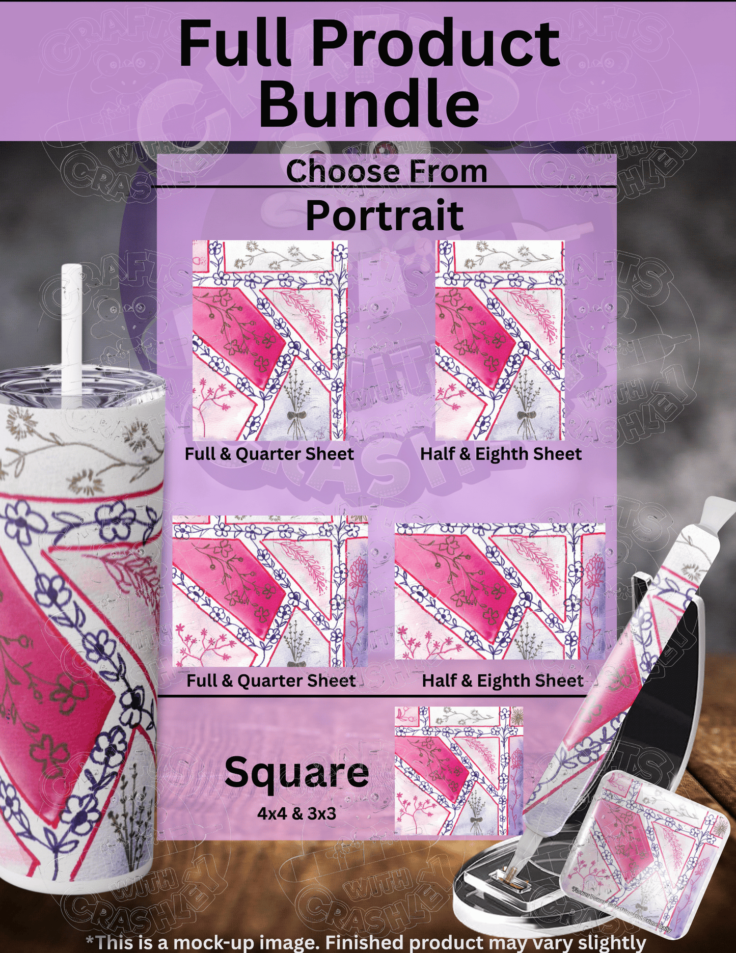 "Flower Power" by ©Crafting & Crime Daily Premium Accessories for Diamond Painting