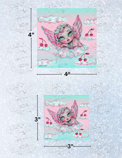 "Cherry Angel" by ©Miss Fluff Premium Decorative Release Papers for Diamond Painting
