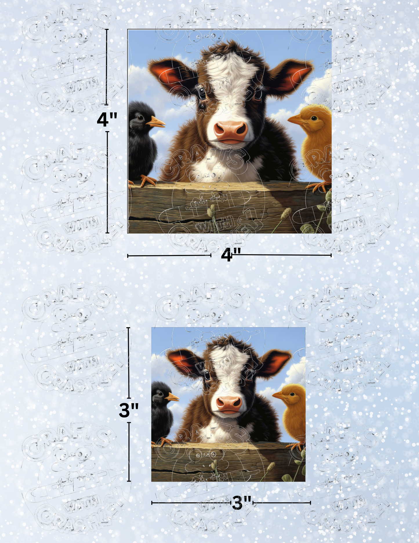 "Farm Babies" by ©Auclair Studio Premium Decorative Release Papers for Diamond Painting