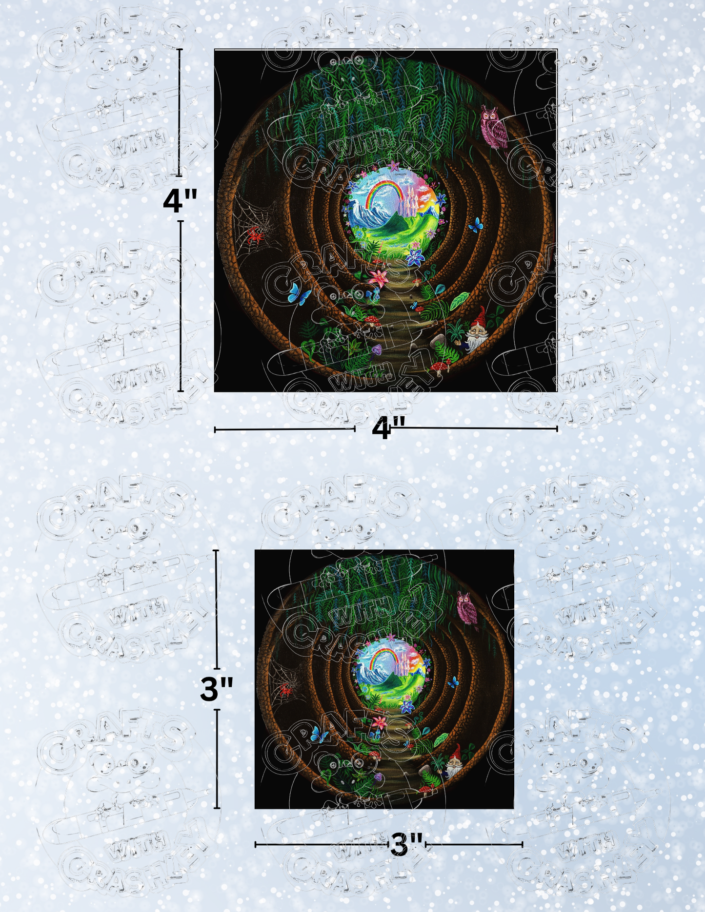 "Into the Forest" by ©Becca Tindol Premium Decorative Release Papers for Diamond Painting