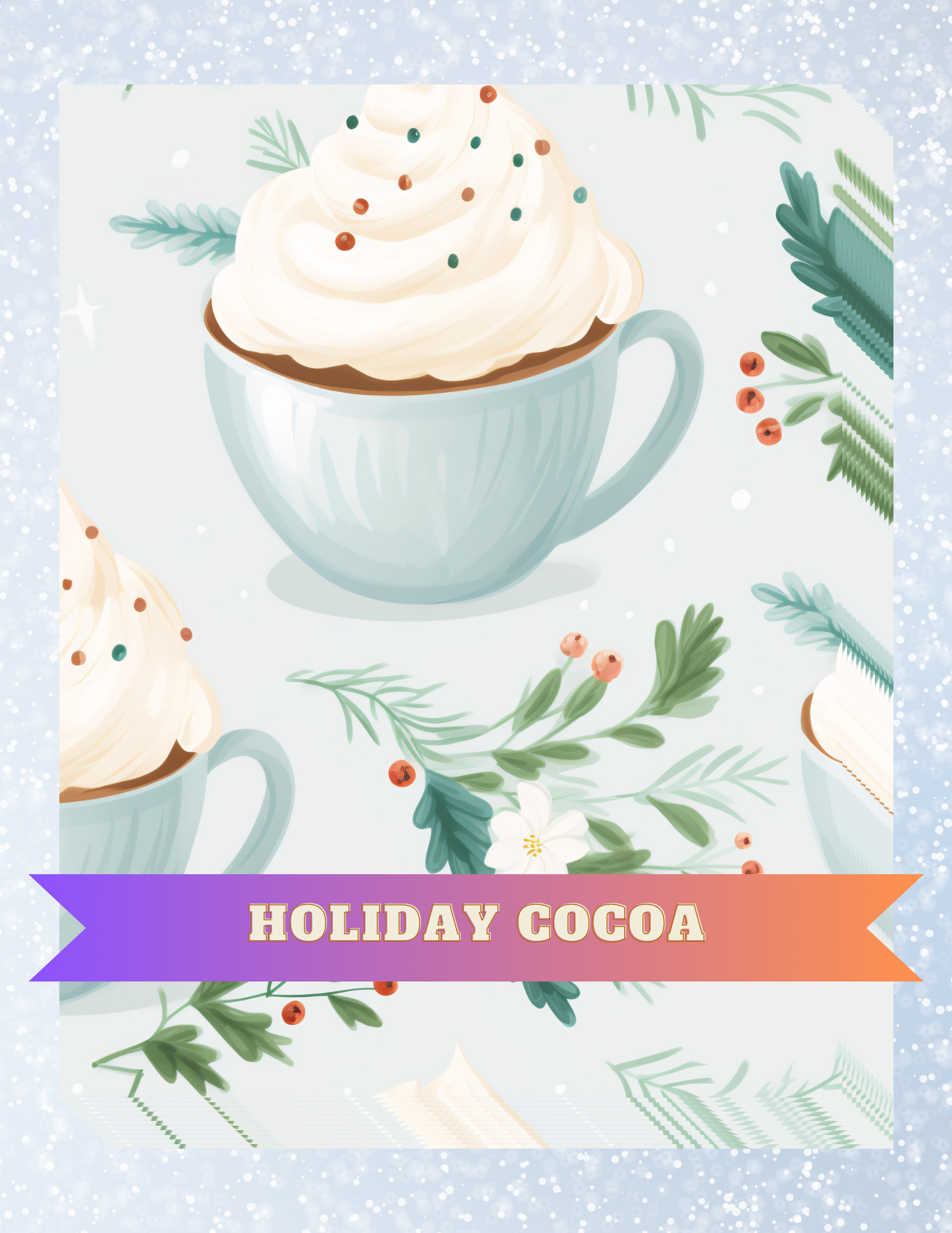 "Holiday Cocoa" Decorative Diamond Painting Release Papers