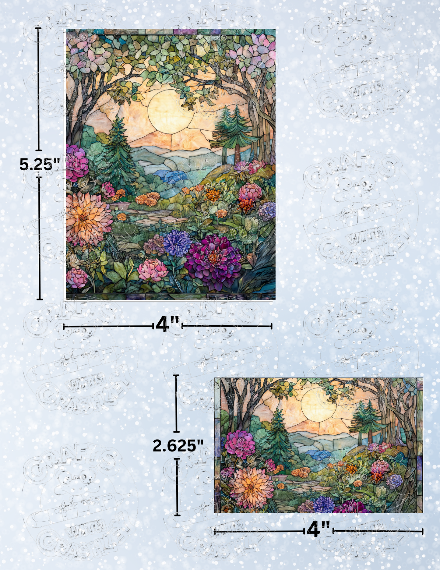 Product Bundle "Stained Glass Garden" by ©Claudia McKinney