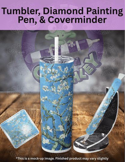 "Almond Blossoms" by Vincent Van Gogh Premium Accessories for Diamond Painting