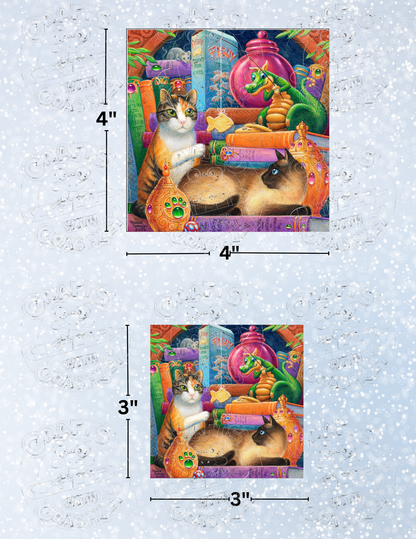 "Catfishing" by ©Randal Spangler Premium Decorative Release Papers for Diamond Painting