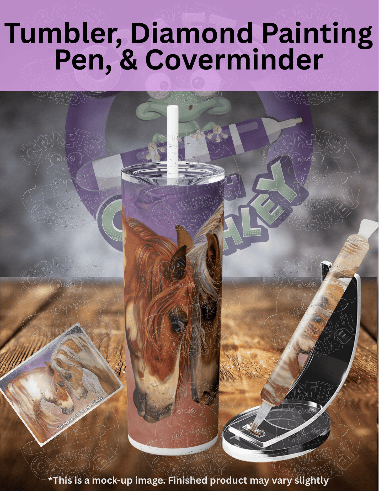 "Two Hearts II" by ©Laurie Prindle Premium Accessories for Diamond Painting