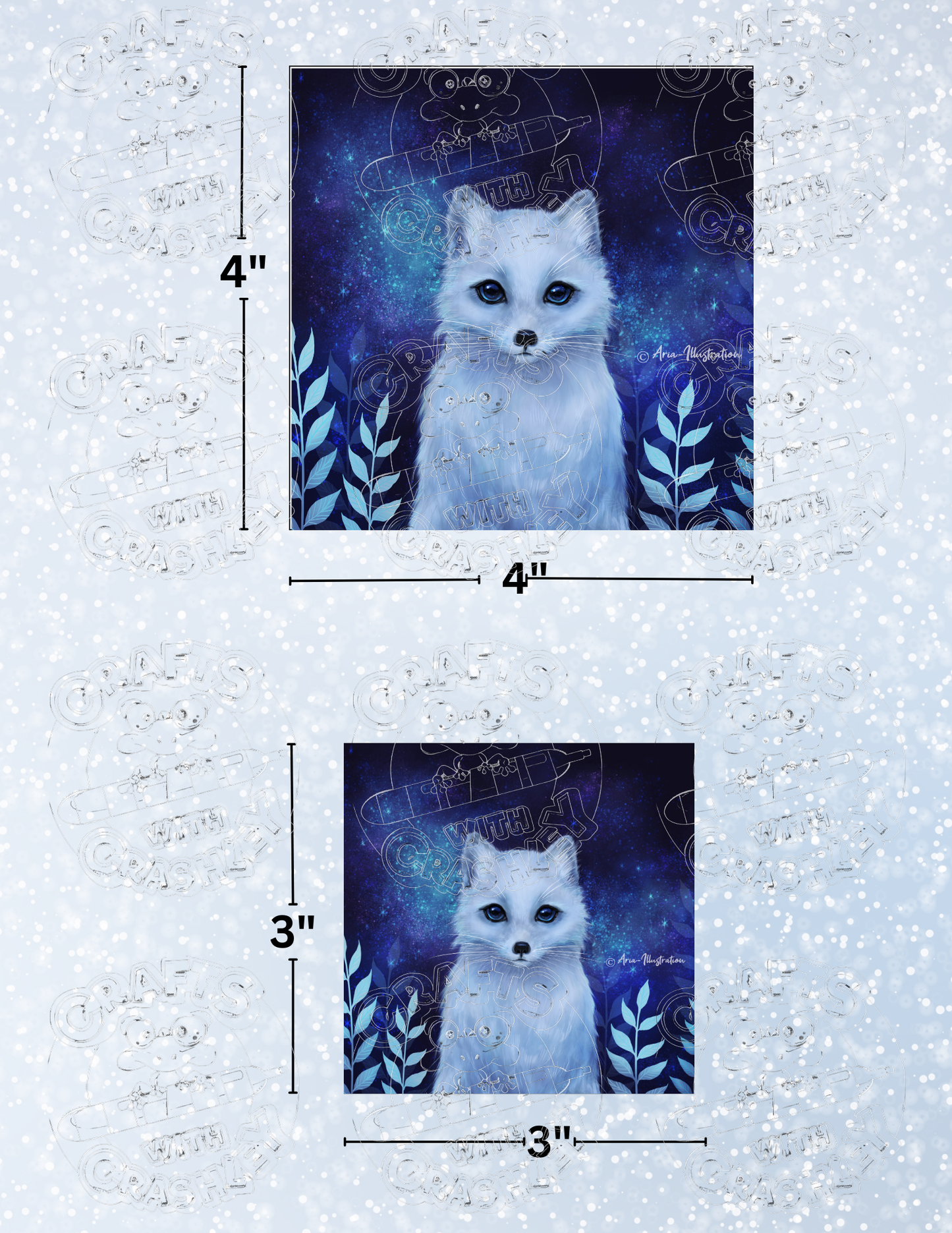 Product Bundle "Arctic Fox" by ©Aria Illustration